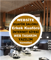 Erkek Kuaförü Web Sitesi Tasarımı Yazılımı