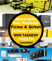 Jeneratör ve Güç Kaynağı Firma Sitesi Yazılımı