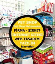 Pet Shop Malzemeleri Pet Shop Firma Sitesi Yazılımı