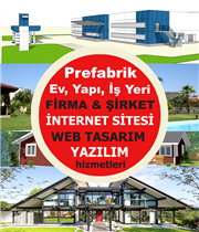 Prefabrik Ev Yapı İş Yeri Firma Sitesi Tasarımı Yazılımı