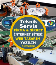 Teknik Servis Firma Web Sitesi Tasarımı Yazılımı